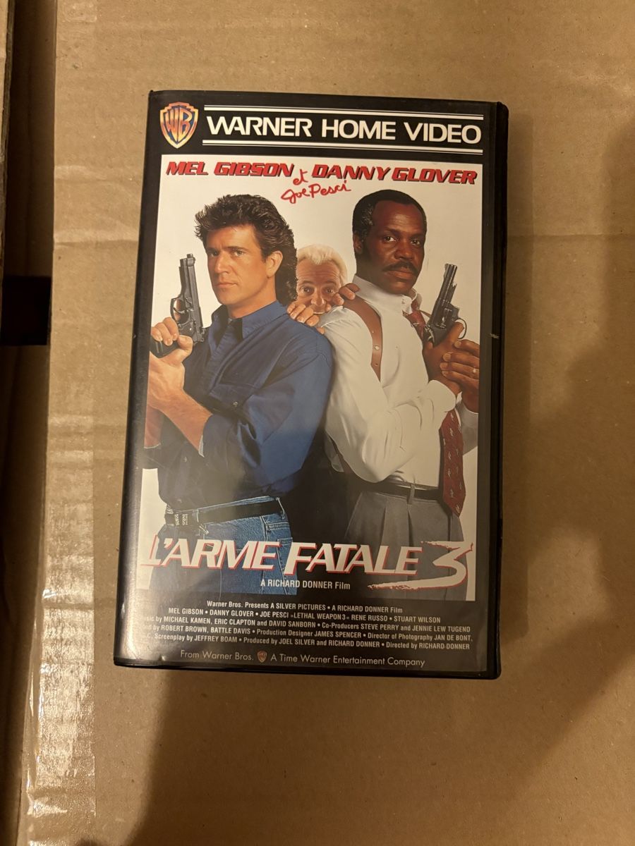 VHS L #39 Arme Fatale 3 Action Culte avec Mel Gibson (D #39 occasion) à