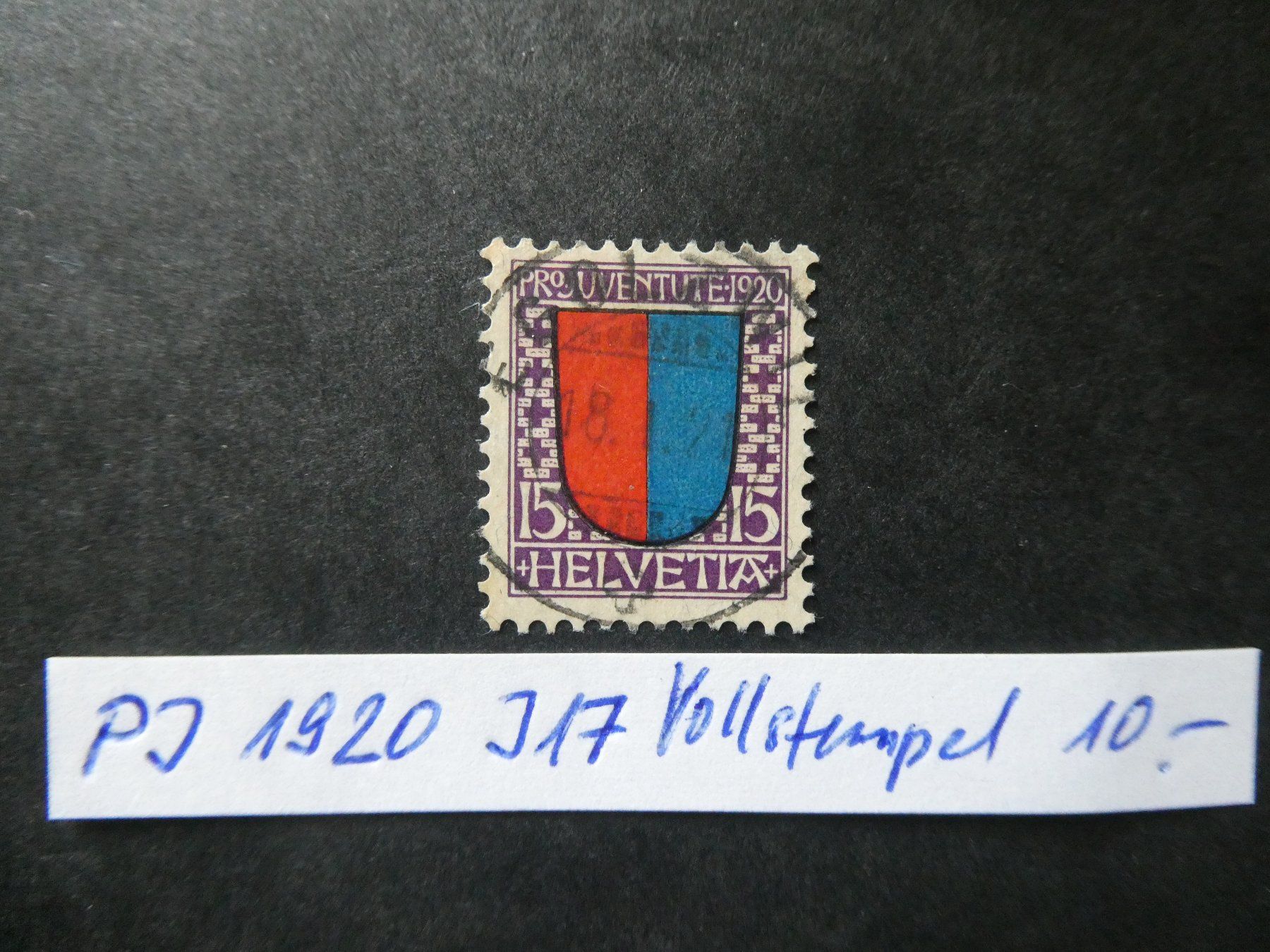 Tutti i francobolli: Pro Juventute 1920 Nr. J17 mit Vollstempel – Usato da Lausen venduto da Herbamare01