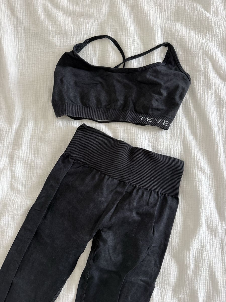 Leggings: teveo washed black set – D'occasion à Altikon par borchardt.sara 1