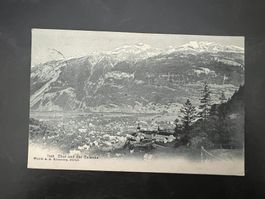 AK 1914 Chur mitStempel Schloss-Schule Wallenstadt  (G2900)