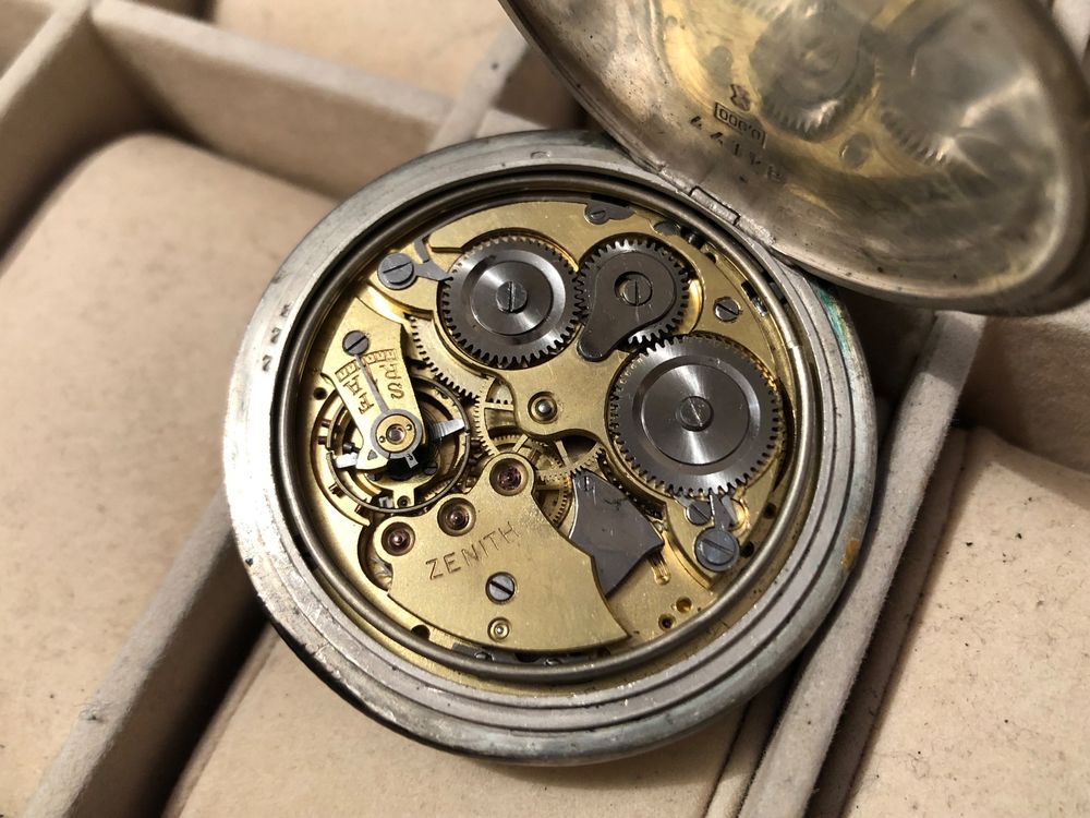 Montre De Poche Militaire ZENITH DH - Suisse 1940-1949 - Mécanique Manuelle - Pour Armée Allemande - Numéro Série D8411263H