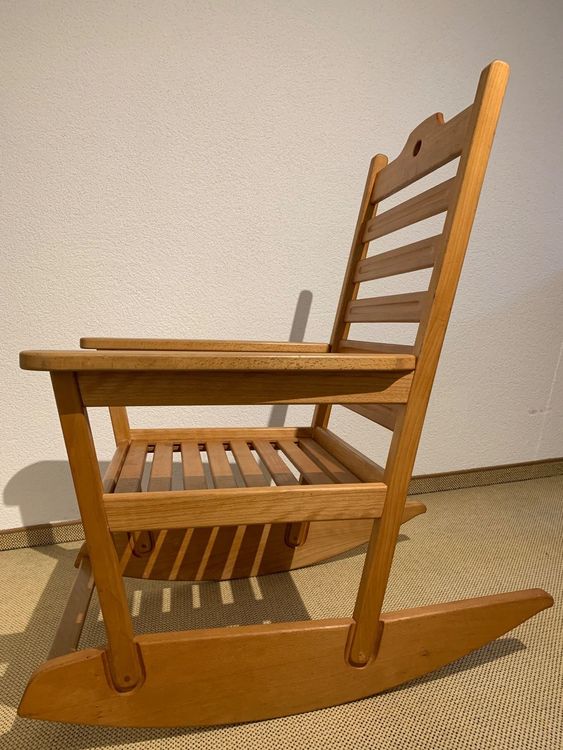 Lsoiup Schaukelstuhl Aus Bambus - 440lb Kapazität Für Terrasse & Garten