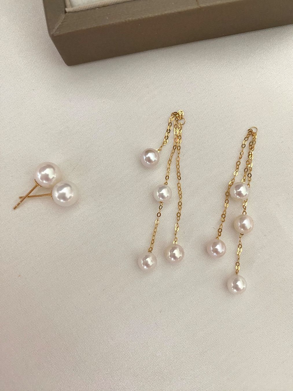 Ohrringe & -stecker: Süsswasser Perlen Ohrringe 18k Gold – Neu und originalverpackt aus Sarnen von Yingsperlen1 1