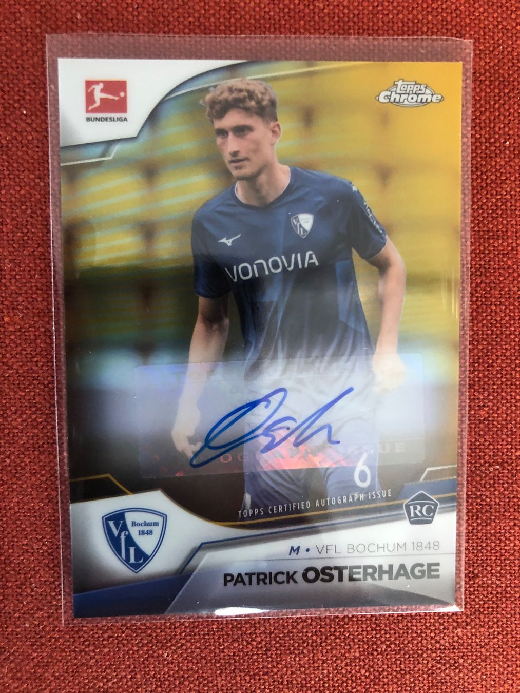 Topps Carte collezionabili: Topps Chrome Patrick Osterhage Rc  Autogramm /50 – Usato da Wangenried venduto da Garagara