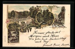 Litho Langnau am Albis, Gruss vom Wildpa