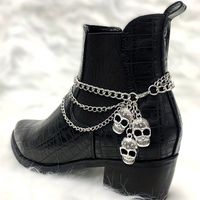 ☠️Rockige Totenkopf-Stiefelkette–Hingucker für deine Boots☠️