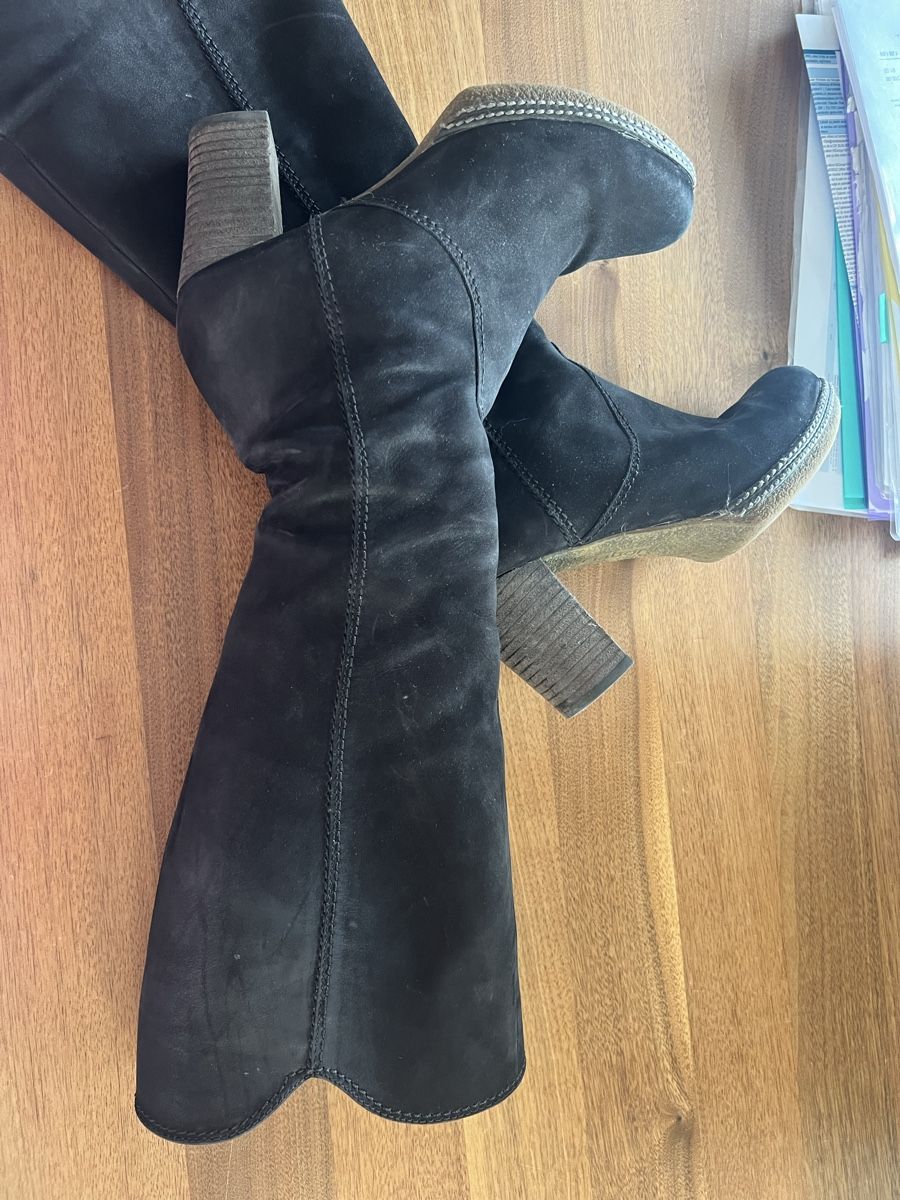 Gabor Scarpe da donna: Bottes Gabor en daim noir, taille 37 – Nuovo (secondo la descrizione) da Servion venduto da sap_w8wg