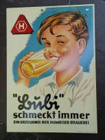 Litho Werbe Karton Lubi - Brause Limo Humbser Brauerei 1930