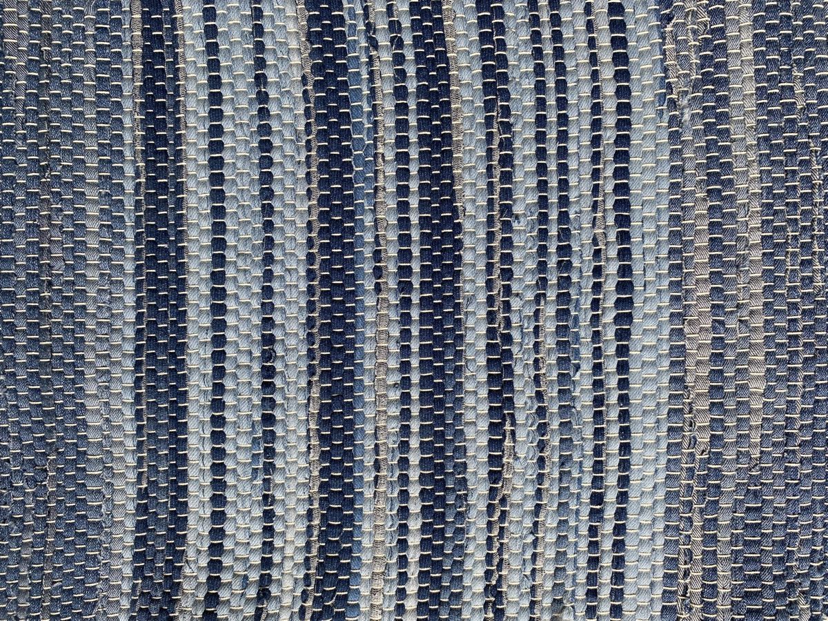 Tappeti: Teppich aus Jeans recycelt - Handgewoben – Nuovo e nell'imballaggio originale da wichtrach venduto da Tvenus 4