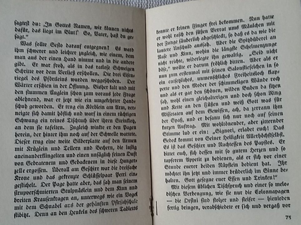 Libri: Heinrich Federer: Sisto e Sesto, 1913 – Usato da Zollikerberg venduto da Dogon 3