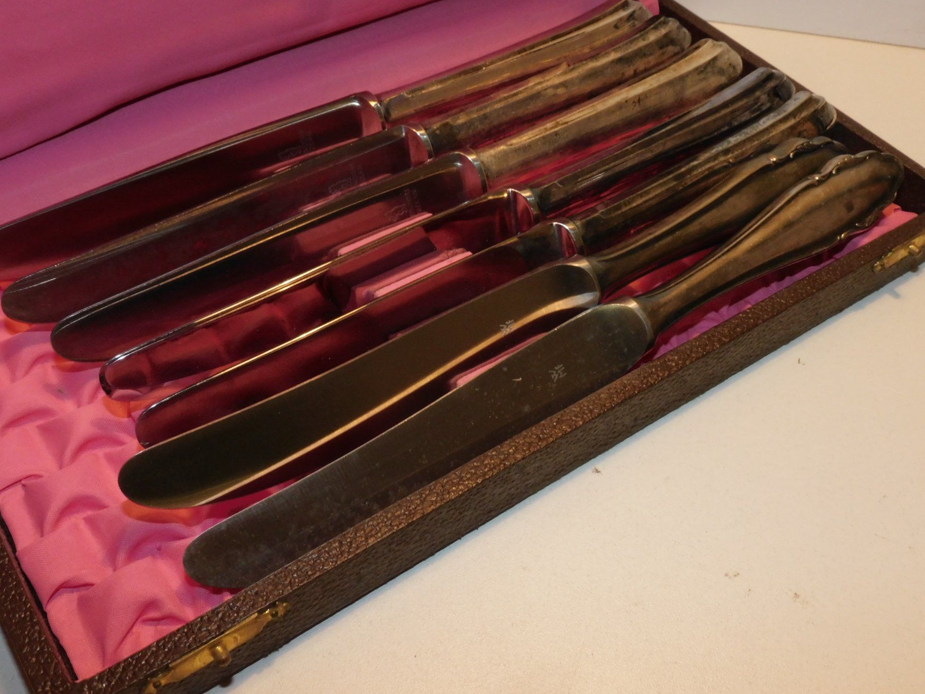 WMF Couverts: Besteck versilbert Messer antike 6 Messer mit Case – D'occasion à Sursee par 76 5