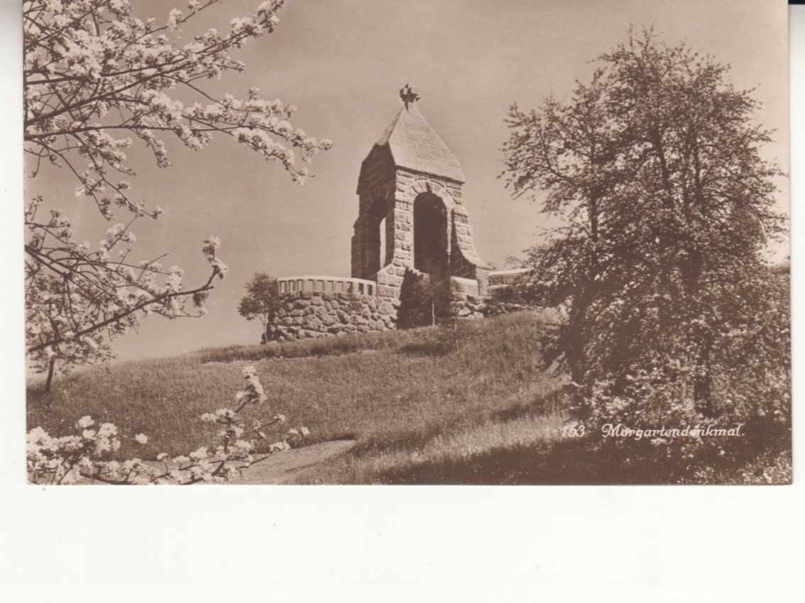 Cartoline postali: Morgarten Denkmal ca. 1930 – Usato da Bürglen TG venduto da StampGraf