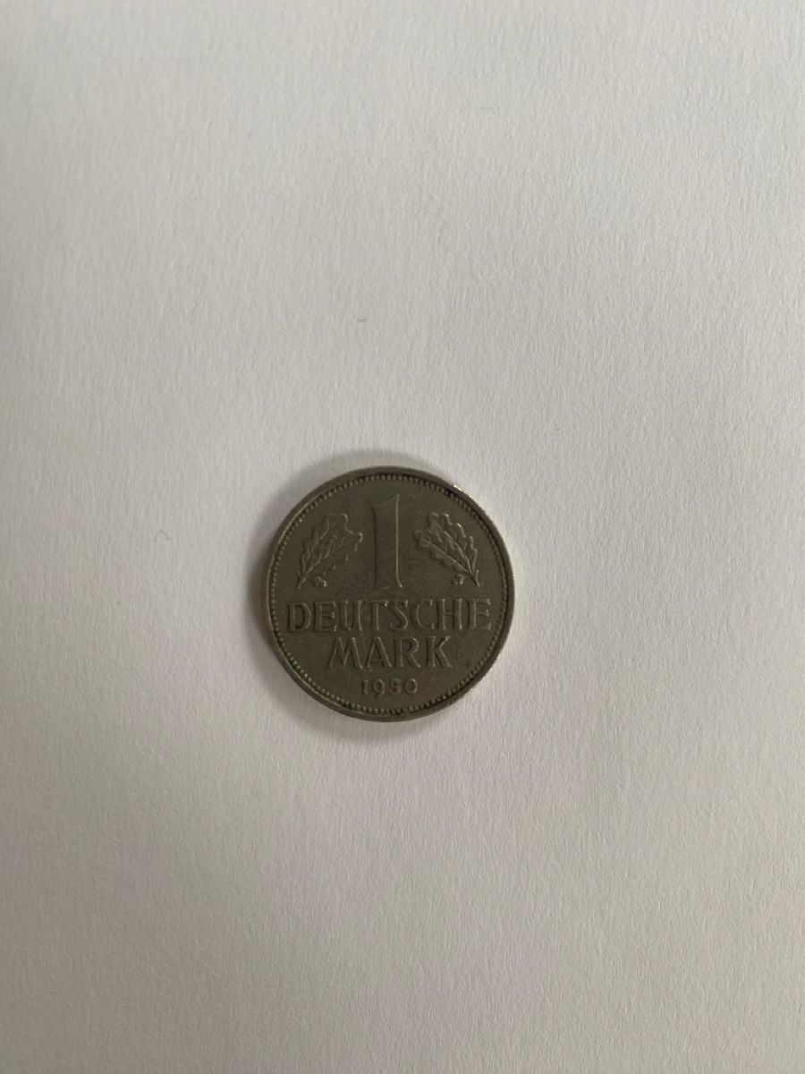 Tutti le monete: 1 Deutsche Mark 1950 F – Usato da Tuggen venduto da Haribo3000