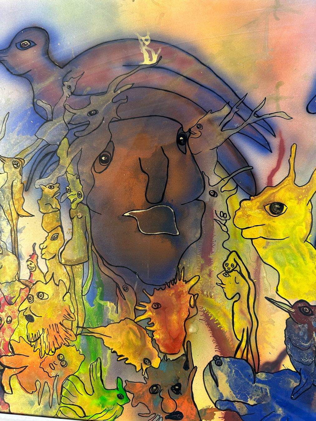 Dipinti: Original Bild Willi Schärer signiert 1990 – Usato da Zürich venduto da atlantis77 8