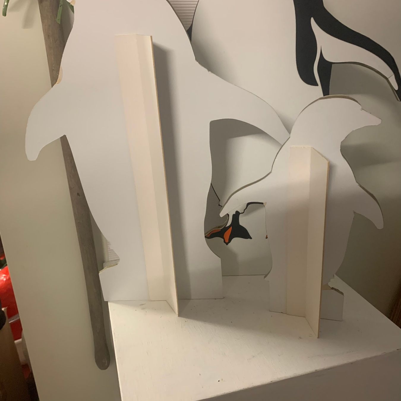 Tutte le decorazioni: f. Kindergarten oder Schaufenster: 3 Pinguine zum stellen – Usato da St. Gallen venduto da Miousch 4