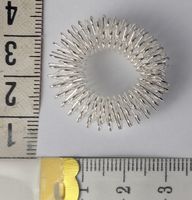 Akupressur Finger-Massage-Ring (Silbrig)