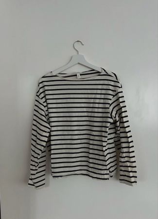 Marinière H&M Damen Shirt Langarm Grösse S Streifen Sommer F