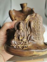 Buddha Räuchergefäss Lotus, mit Wasserfall-Rauch