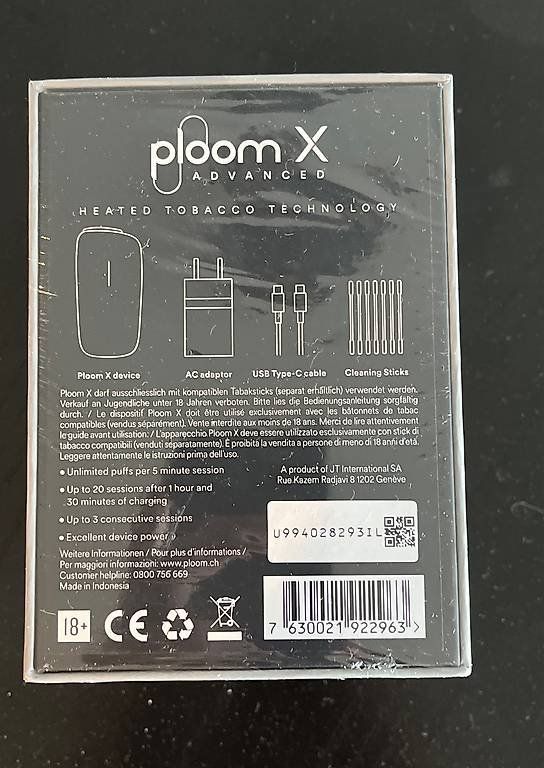Altri Prodotti per fumatori: Ploom x advanced Silber (neu) – Nuovo e nell'imballaggio originale da Bäch SZ venduto da Mastergevin 1