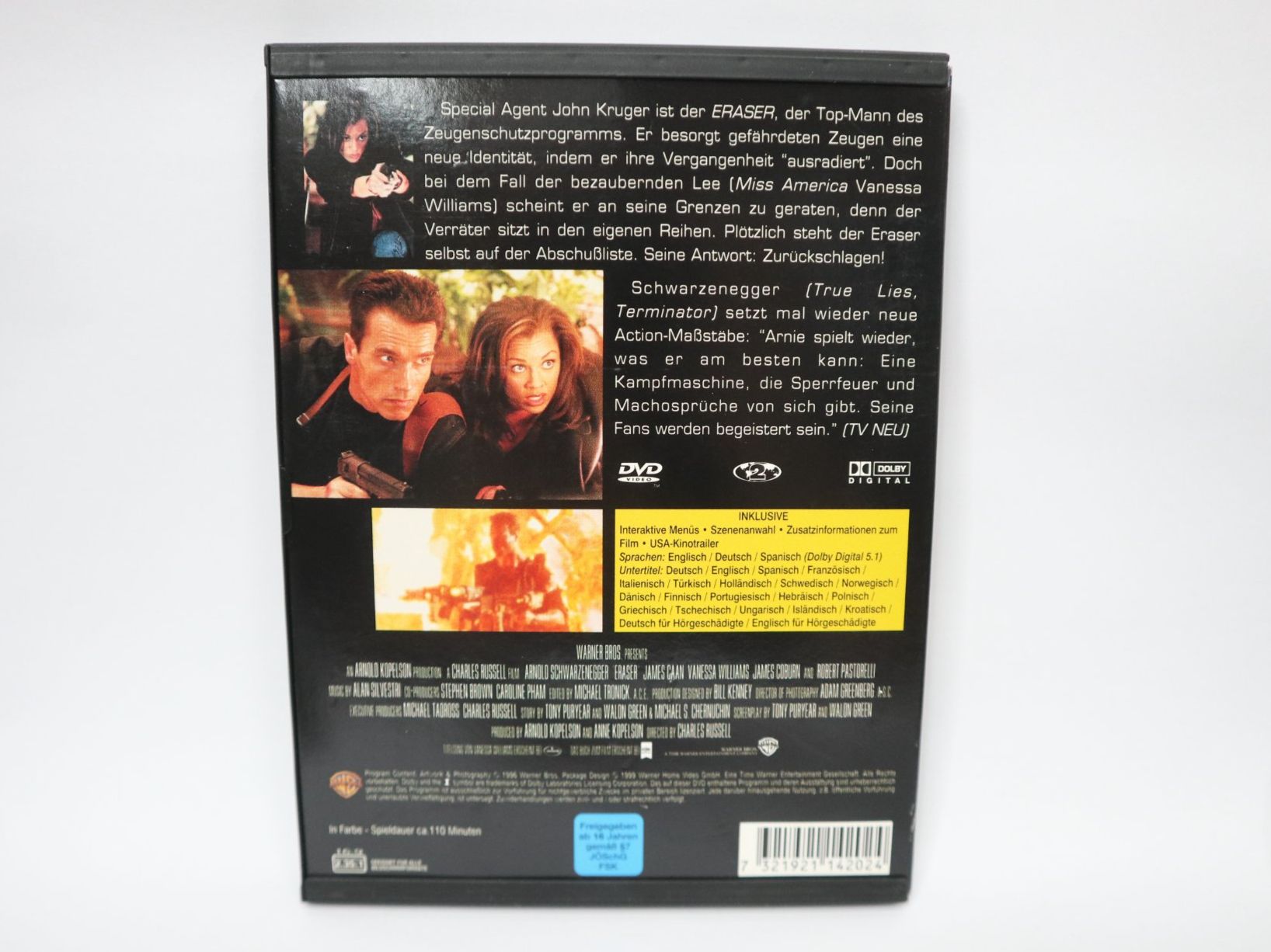 Alle DVDs: DVD Eraser , Schwarzenegger – Gebraucht aus Eschenbach SG von Astalavista 1
