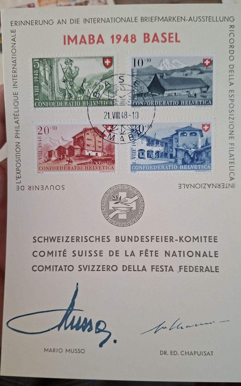 Tous les timbres: Imaba 1948 Basel  – D'occasion à Balgach par SIMEON27