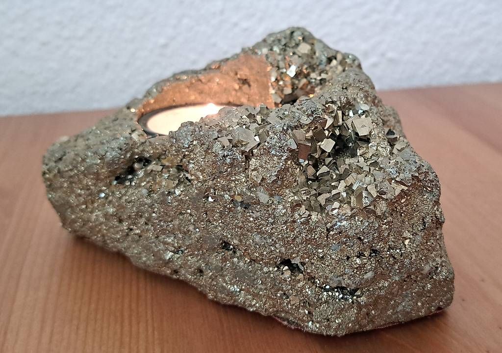 Bougeoirs: Wunderschönes Teelicht aus Pyrit – D'occasion à Stans par wer_fd5f 2