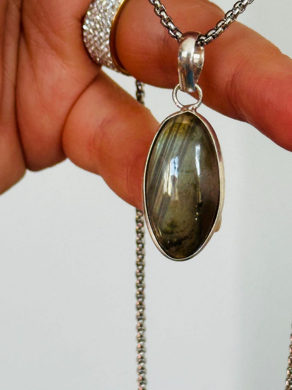 Catenine: Labradorite necklace – Nuovo e nell'imballaggio originale da Genève venduto da AGBERG 4