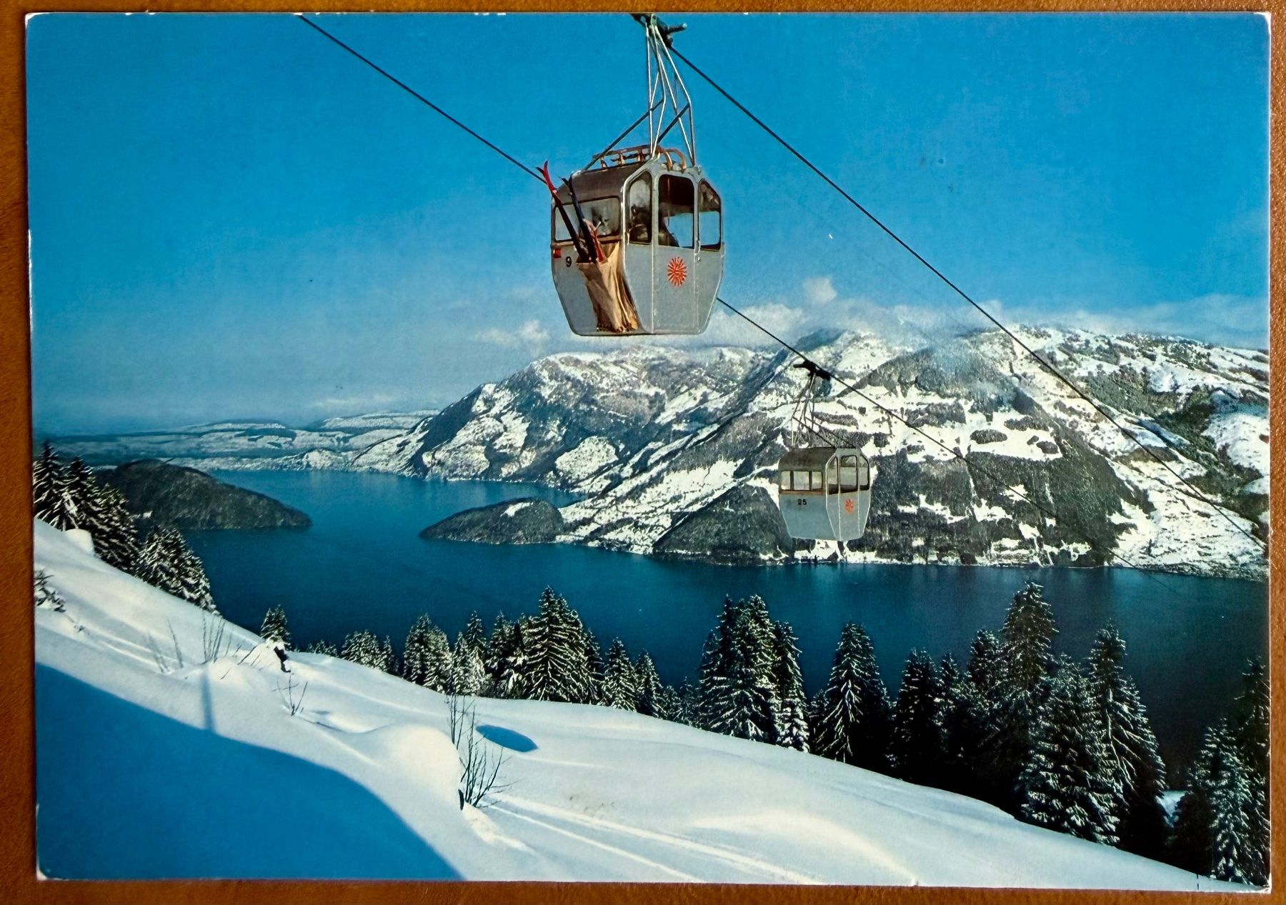 Cartoline postali: Emmeten - Rinderbühl - Gondelbahn - 1978 – Usato da Lutry venduto da Ediego