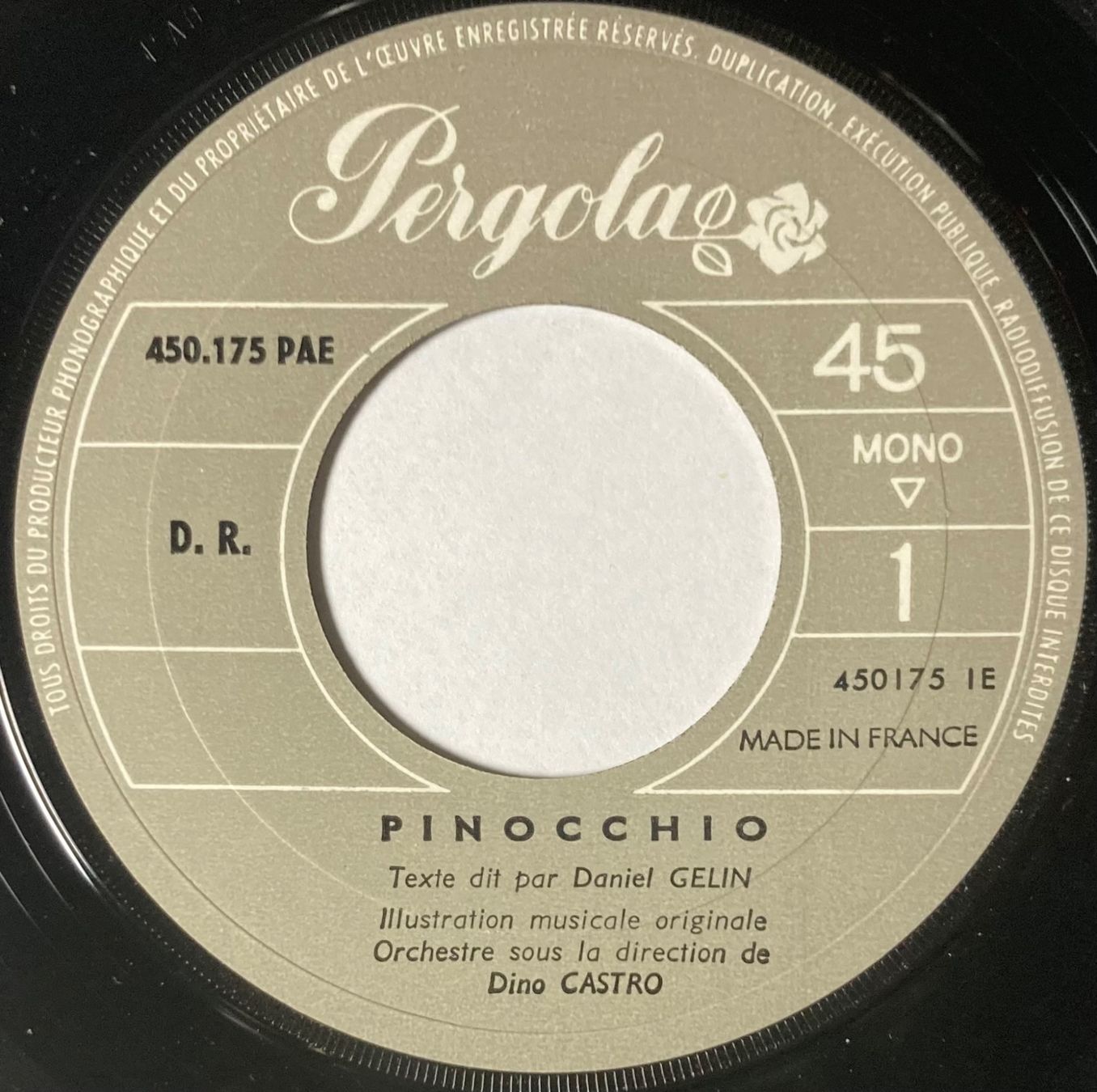 Dischi in vinile: DANIEL GÉLIN - PINOCCHIO – Usato da Poliez-Pittet venduto da Newtown-Records 2