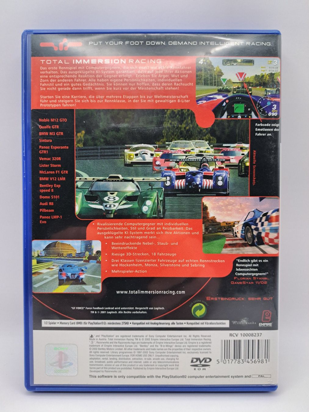 Spiele: Total Immersion Racing (Playstation 2/PS2) – Gebraucht aus Balgach von Wasnwasn 1