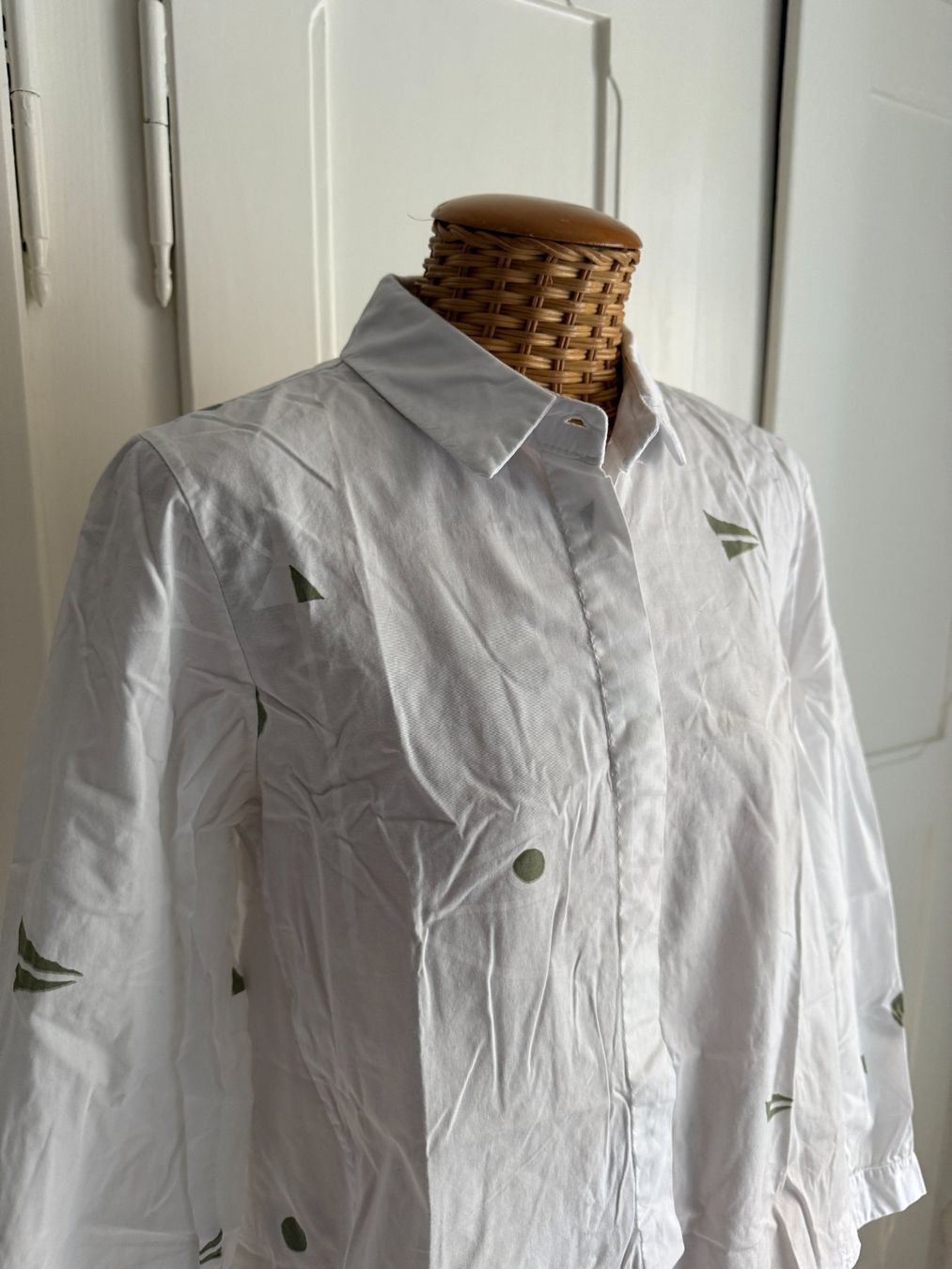 Blusen: ZETA OTTO - Bluse weiss gemustert M – Gebraucht aus Zürich von Diazaio 1