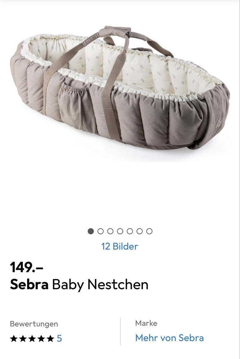 Culle: Sebra Baby Nestchen  – Usato da Luzern venduto da raquel.m 5
