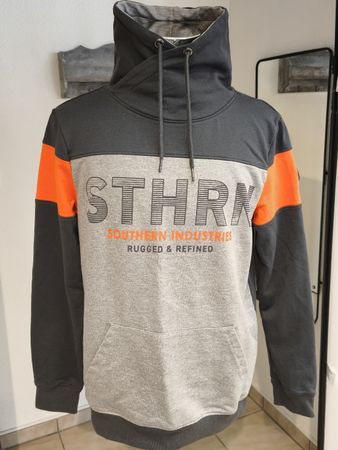 Jean Pascale Hoodie Gr XL Dunkelgrau/Orange 