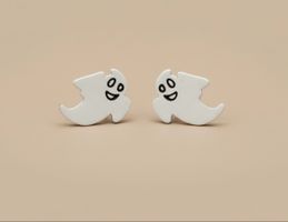 👻 Spooky Season! Ghost Stud Earrings - Adorable!