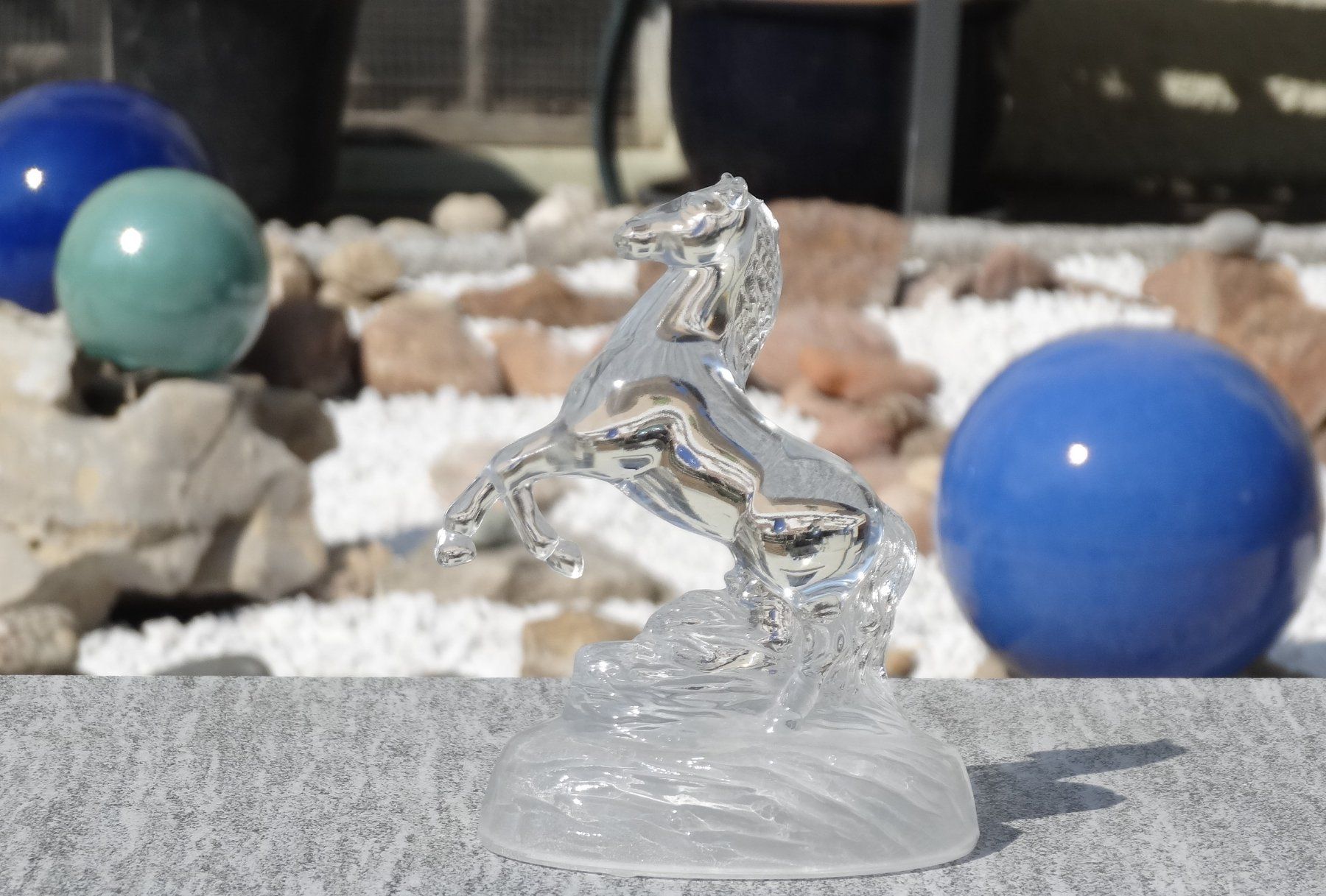 Statuette: Aus der Glasvitrine: Pferd aus Glas – Usato da Allschwil venduto da Boutique_16b 3