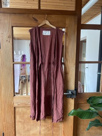 Amour Linen Kleid ohne Arm Grösse XS 100% Leinen NEU