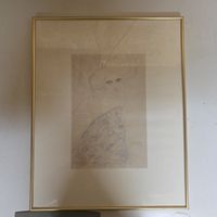 Dessin Gustav Klimt "Femme avec motif abstrait" 1910