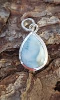 Larimar Anhänger, eingefasst in 925 Silber - neu und ungetr.