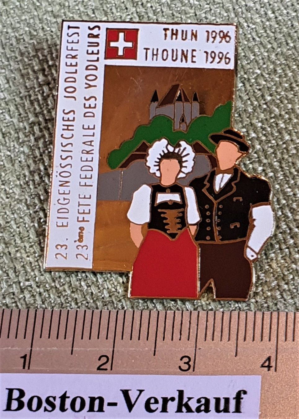 Spille & Fermagli: D372 - Pin Jodlerfest Thun Bern 1996 CH – Usato da Reinach BL venduto da Boston-Verkauf 1