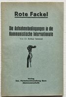 Dr. Arthur Schmid (1889-1958): Kommunistische Internationale