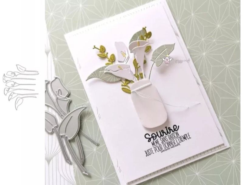 Sciablone: Stanzschablone Nr.254, Blumen, Calla (Sizzix geeignet) – Nuovo e nell'imballaggio originale da Gretzenbach venduto da Fliegepilz56