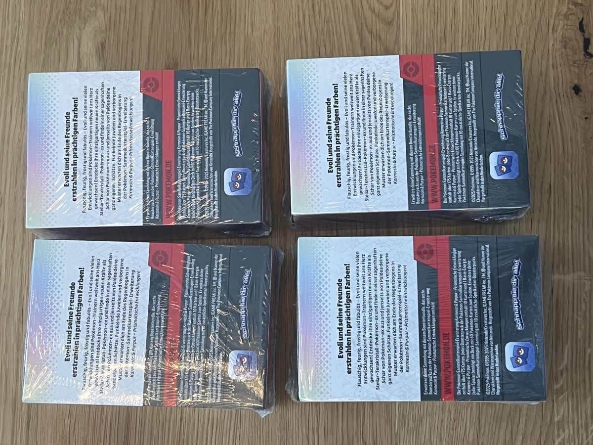Pokémon Sammelbilder & Trading cards: Pokemon 4x Prismatische Entwicklungen Boosterbundle – Neu und originalverpackt aus Neuhausen am Rheinfall von Shampinho10 1