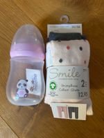 Neue Babystrumpfhosen 50/56 + neue Babyflasche von milette
