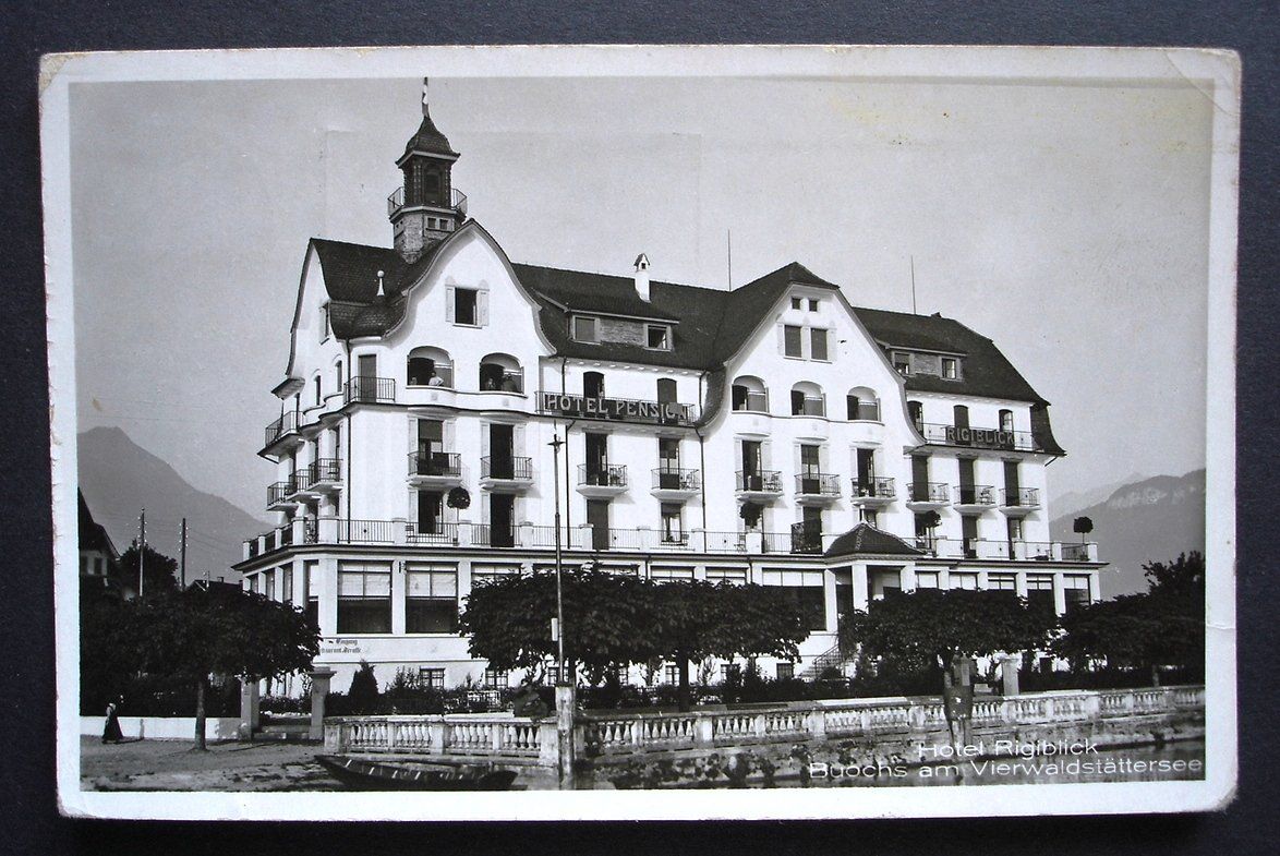 Ansichtskarten: BUOCHS Hotel Rigiblick – Gebraucht aus Jona von philajona