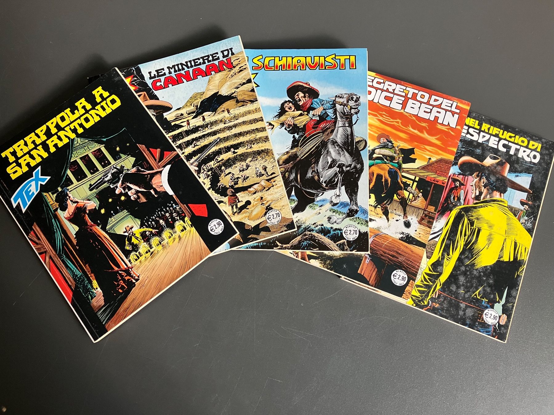 Comics: 5 Tex Comics auf Italienisch – Gebraucht aus Aarburg von Wendepunkt_Fundgrube