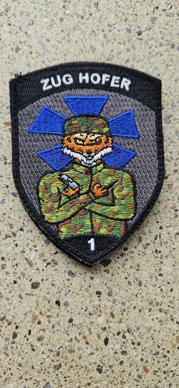 Schweizer Armee Placchette & Badge: *** Zug,s Badge mit klett *** – Nuovo e nell'imballaggio originale da Riedholz venduto da fr_sIruP
