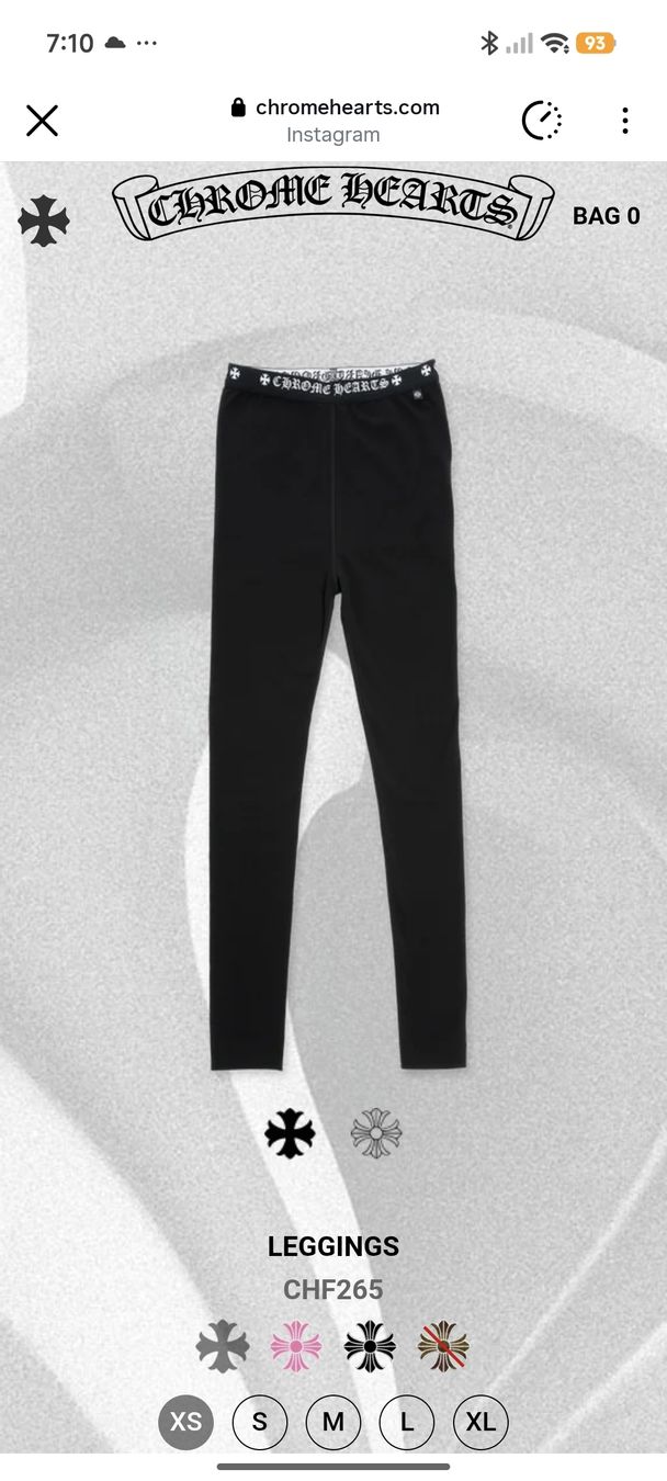 Chrome Hearts Leggings: CHROME HEARTS Leggins – Usato da Erlenbach ZH venduto da nlh 3