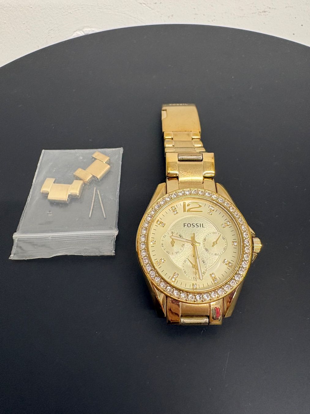 Fossil Uhren: Fossil Uhr Riley gold Strass – Neu (gemäss Beschreibung) aus Regensdorf von secondchancefashion 2