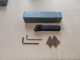 Drehstahl 16mm mit Wendeplatten für Drehbank / CNC