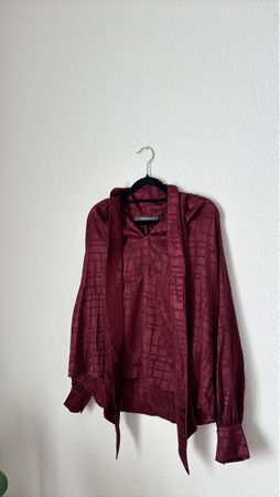 Chemisier femme bordeaux taille 36